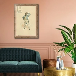 «Mr Jarndyce, c.1920s» в интерьере классической гостиной над диваном