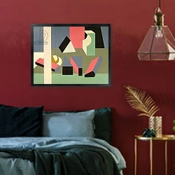 «Still Life #12, 1925-28» в интерьере спальни с акцентной стеной