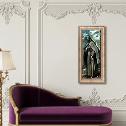 «St.Francis of Assisi» в интерьере в классическом стиле над банкеткой
