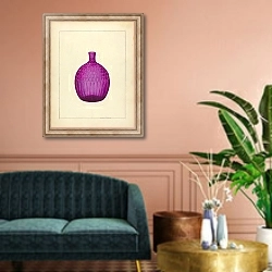 «Flask» в интерьере классической гостиной над диваном