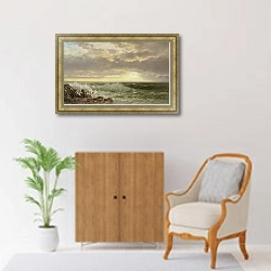 «Rhode Island Coast» в интерьере в классическом стиле над комодом