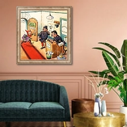 «Norman Gnome 11» в интерьере классической гостиной над диваном