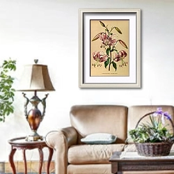 «Прекрасная Красная лилия» в интерьере гостиной в стиле прованс