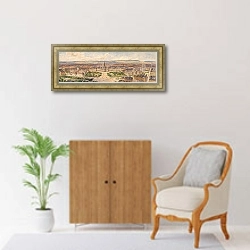 «Wien vom Hof-Burgtheater» в интерьере в классическом стиле над комодом