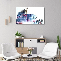 «Financial consulting concept» в интерьере офиса над шкафом с документами