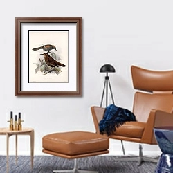 «Aves Pl 45» в интерьере кабинета с кожаным креслом