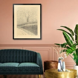 «Достопримечательности Брабансона 4» в интерьере классической гостиной над диваном