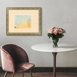 «L’Eau fraiche – maquette de décor» в интерьере в классическом стиле над креслом