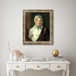 «Портрет Екатерины Александровны Архаровой. 1820» в интерьере в классическом стиле над столом