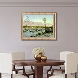 «Prairie Landscape» в интерьере столовой в классическом стиле