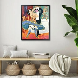 «Театр водевиля» в интерьере комнаты в стиле ретро с плетеными корзинами