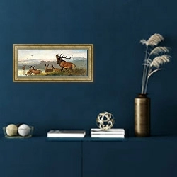 «соперник» в интерьере в классическом стиле в синих тонах