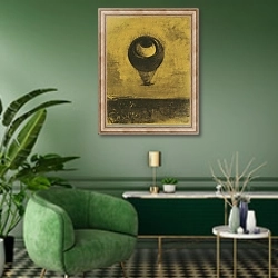 «Eye-Balloon» в интерьере гостиной в зеленых тонах
