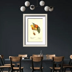 «Эриаботрия японская: Баронн-холл» в интерьере столовой с черными стенами