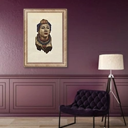 «Indian Princess Figurehead» в интерьере в классическом стиле в фиолетовых тонах