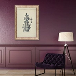 «Pewter Syrup Jug» в интерьере в классическом стиле в фиолетовых тонах