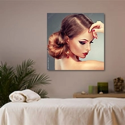 «Портрет девушки с макияжем» в интерьере салона красоты