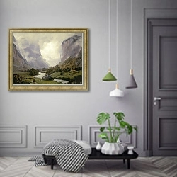 «The Lauterbrunnen» в интерьере коридора в классическом стиле