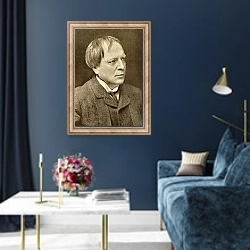 «Arthur Machen» в интерьере в классическом стиле в синих тонах