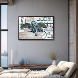 «Венеция, Италия. Лев на площади» в интерьере 