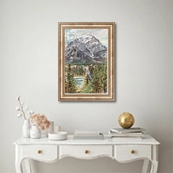 «Cascade Mountain, Banff» в интерьере в классическом стиле над столом