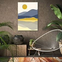 «Теплые объятия природы» в интерьере комнаты в этническом стиле