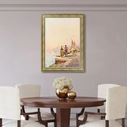 «Солнечный День в Венеции» в интерьере столовой в классическом стиле