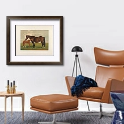 «Невада» в интерьере кабинета с кожаным креслом