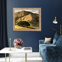 «Oaks and Rocks–San Luis Obispo» в интерьере в классическом стиле в синих тонах