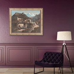 «Alpine Scene» в интерьере в классическом стиле в фиолетовых тонах