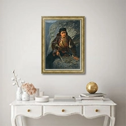 «Наблюдательный пункт» в интерьере в классическом стиле над столом