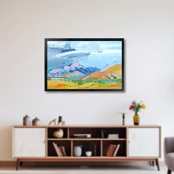 «виноградники у гор» в интерьере 