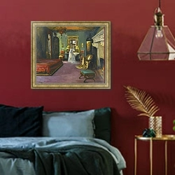 «Спальня миссис Розен» в интерьере спальни с акцентной стеной