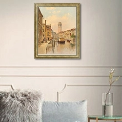 «Grande Canal, Venice» в интерьере в классическом стиле в светлых тонах