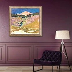 «Piz Duan» в интерьере в классическом стиле в фиолетовых тонах