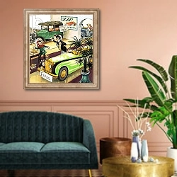 «Norman Gnome 7» в интерьере классической гостиной над диваном