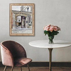 «27, rue du Petit-Musc. Paris» в интерьере в классическом стиле над креслом