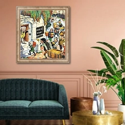 «Norman Gnome 23» в интерьере классической гостиной над диваном