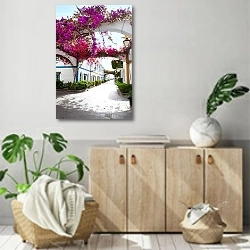 «Испания,Пуэрто-де-Моган» в интерьере современной комнаты над комодом