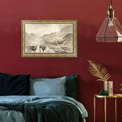 «Перевал Века» в интерьере спальни с акцентной стеной