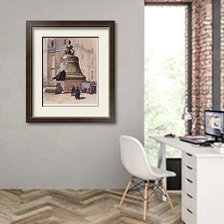 «The 'Tsar Bell'» в интерьере современного кабинета на стене