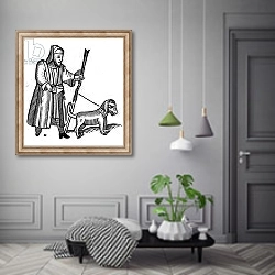 «Pilgrim with a dog» в интерьере коридора в классическом стиле