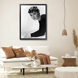 «Хепберн Одри 295» в интерьере светлой гостиной в стиле ретро