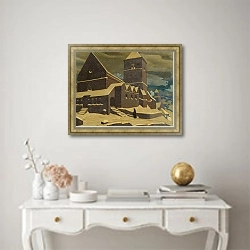 «Покаяние» в интерьере в классическом стиле над столом