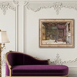 «The Apartments of Mary Queen of Scots in Holyrood Palace» в интерьере в классическом стиле над банкеткой