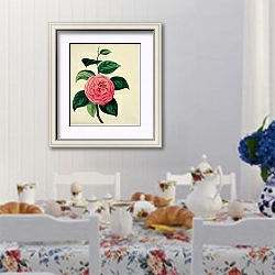 «Camellia Japonica» в интерьере столовой в стиле прованс над столом