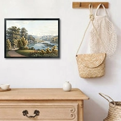 «Vue prise dans le Jardin d’Elfenau, Campagne de son Altesse Imperiale Madame la Grande Duchesse Anne de Russie» в интерьере в стиле ретро над комодом