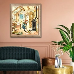 «Norman Gnome 15» в интерьере классической гостиной над диваном