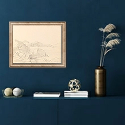 «Utsikt mot Toner» в интерьере в классическом стиле в синих тонах