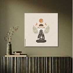 «Медитация под солнцем» в интерьере в этническом стиле в коричневых цветах